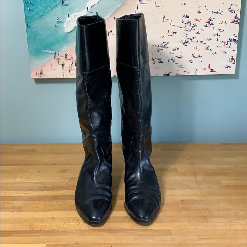 Gucci boots, vintage, size 38 1/2 (US 8.5), black